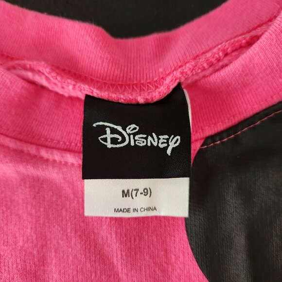 Disney Minnie Mouse Pullover Sweatshirt Pink Juniors Size Medium 7-9 Soft EUC - Picture 7 of 13
